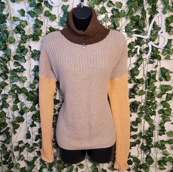 ❤️Say What? Brown & Pink Sweater💎 - Picture 4 of 5